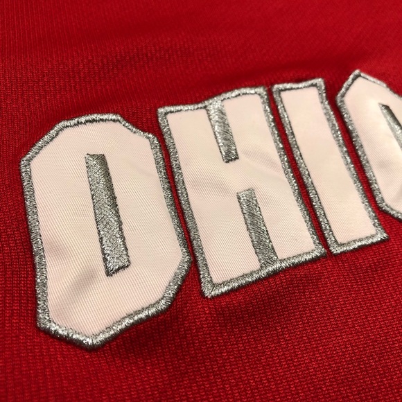 Nike Team Fit Dry Lebron James Ohio State Red Basketball Longsleeve Shirt Mens L - Picture 5 of 11